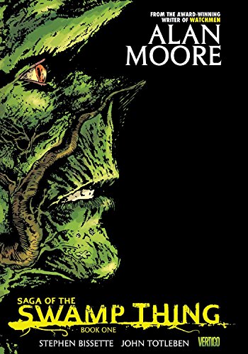 Cover art of Saga of the Swamp Thing Book 01 featuring a green creature.