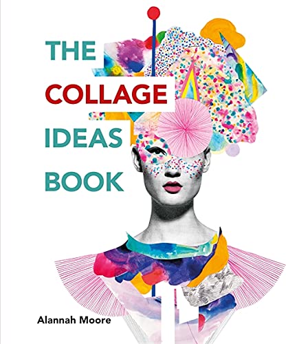 Book cover featuring a black and white portrait adorned with colorful, abstract collage elements.
