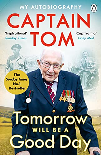 Book cover featuring Captain Tom Moore in military attire, smiling.