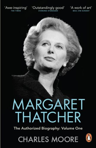 Book cover featuring a portrait of Margaret Thatcher, with title and author.