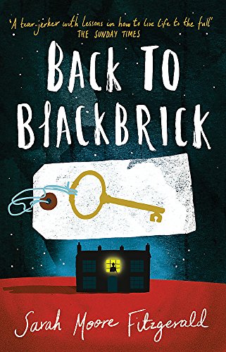 Book cover: “Back to Blackbrick” with a key and shadowy house illustration.