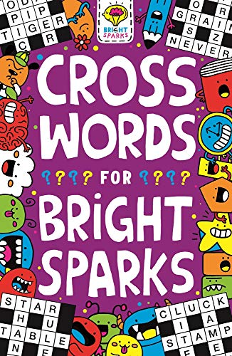 Colorful cover of a crossword puzzle book for children ages 7-9.
