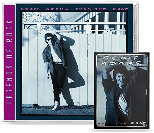 CD case for Geoff Moore’s “Over The Edge” featuring a man by a fence.