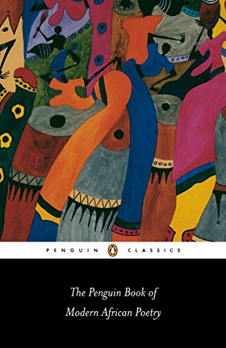 Book cover featuring abstract colorful figures and the title The Penguin Book of Modern African Poetry.