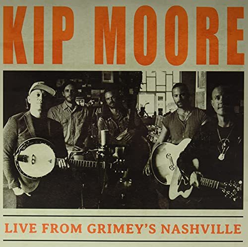 Kip Moore and band in black and white, vinyl record cover.