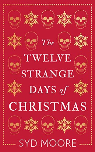 Book cover: red background with skulls and snowflakes, title in gold text.