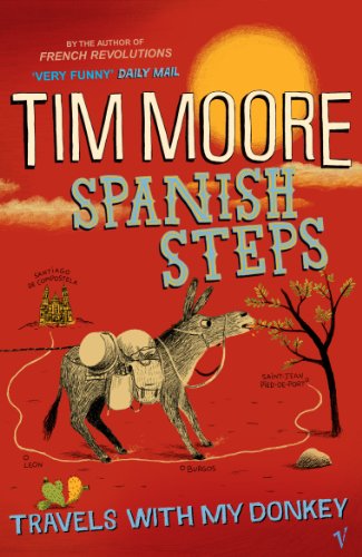 Book cover: donkey with packs walking towards a setting sun.