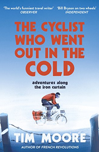 Book cover featuring a cyclist riding through fog with title and author's name.