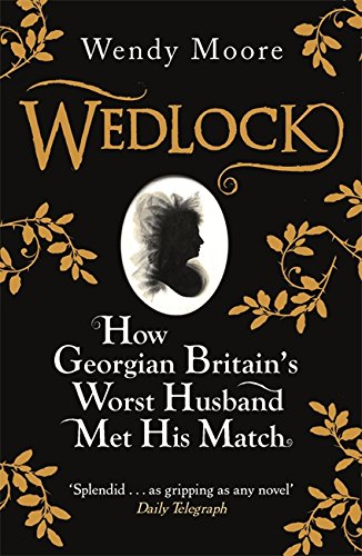 Book cover: "Wedlock" with silhouette portrait and floral details.