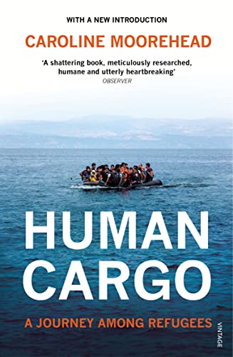 Book cover: “Human Cargo” depicts a small boat filled with people at sea.