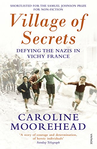 Book cover: "Village of Secrets" depicting children running in a crowd.