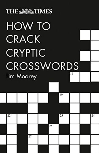 Book cover: "How to Crack Cryptic Crosswords" with a crossword grid.