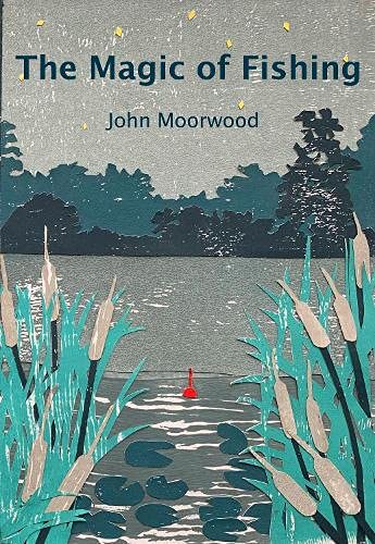 Book cover: lakeside scene with reeds, a bobber, and dark trees.