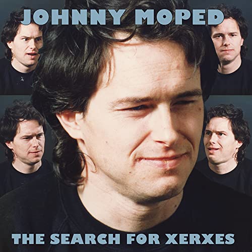 Album cover for Johnny Moped’s “The Search For Xerxes” with four portraits.