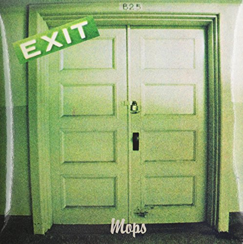 "Album cover featuring a green-toned image of double doors with 'EXIT' sign."