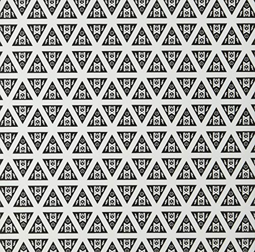 Black and white geometric pattern of triangles filling the frame.