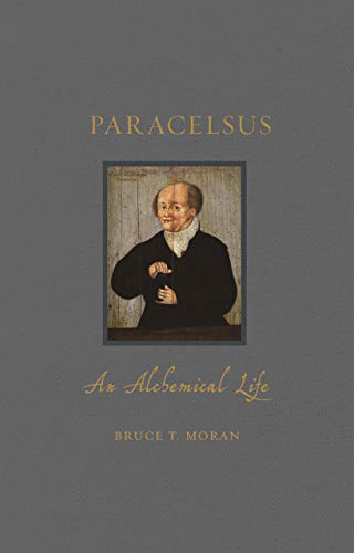 Book cover featuring a portrait of Paracelsus, a Renaissance figure.