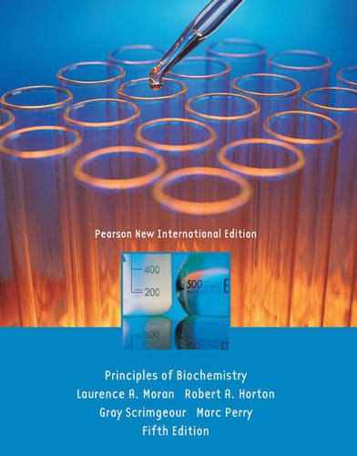 Biochemistry textbook cover with test tubes and authors’ names.