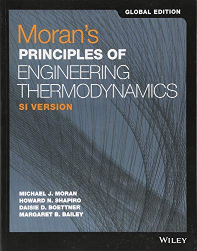 Textbook cover: "Moran's Principles of Engineering Thermodynamics," SI Version.