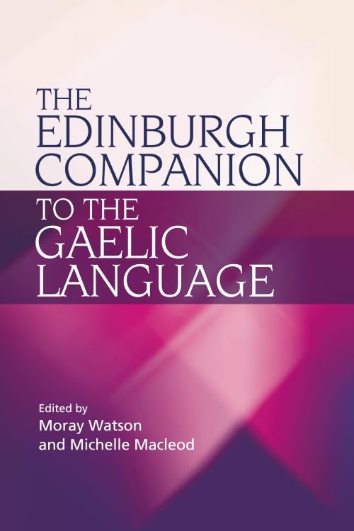 Book cover: "The Edinburgh Companion to the Gaelic Language," purple gradient.