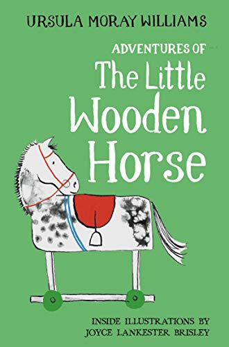 Book cover: "Adventures of the Little Wooden Horse" with a horse illustration.