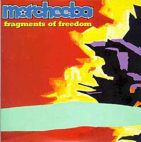 Morcheeba “Fragments of Freedom” CD cover, abstract yellow and black shapes.
