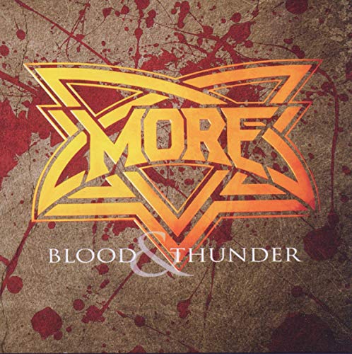 CD cover for “More - Blood Thunder” with a yellow lightning bolt logo.