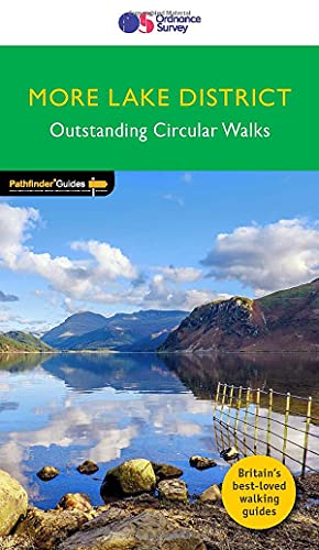 Ordnance Survey guidebook cover featuring a lake, mountains, and a yellow circular text badge.
