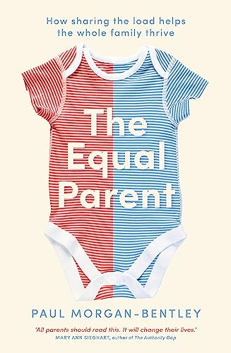 Book cover featuring a baby onesie split red and blue with text overlay.