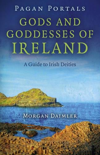 Book cover with Irish landscape, title “Gods and Goddesses of Ireland.”