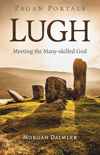 Book cover with the title "Lugh" and standing stones in a landscape.