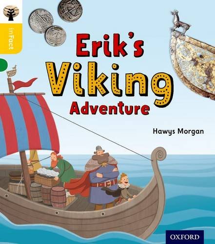 Book cover: illustrated Viking ship with characters, titled "Erik's Viking Adventure".