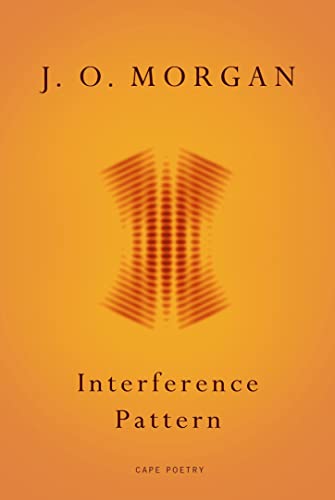 Orange book cover with abstract hourglass shape and title "Interference Pattern".