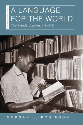Book cover: "A Language for the World" with a man reading books.
