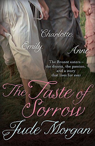 Book cover depicting legs of women in period dresses, title “The Taste of Sorrow.”