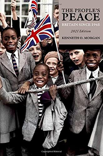 Book cover: “The People’s Peace” with a crowd celebrating, Britain since 1945.