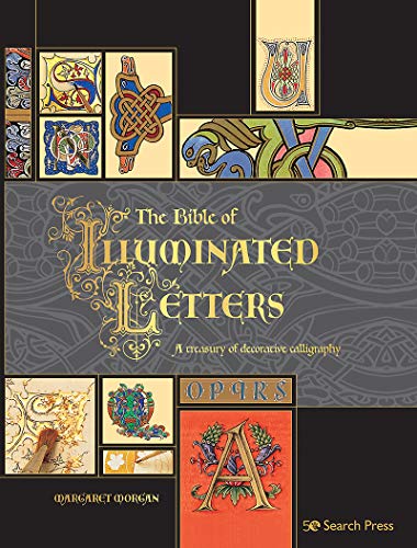 Book cover featuring gold lettering and various examples of colorful medieval illuminated manuscript art.