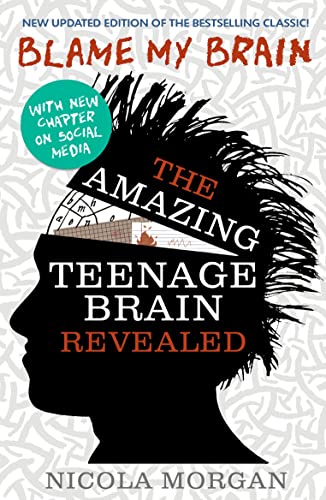 Book cover: "Blame My Brain" with a silhouette of a head displaying a brain.