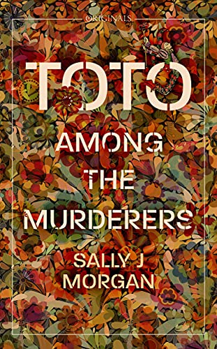 Book cover: “Toto Among the Murderers” with floral and butterfly design.