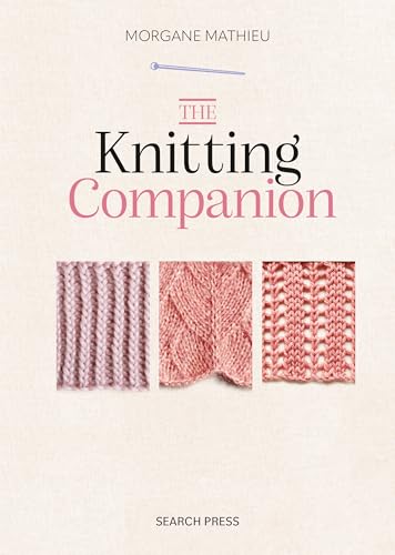 Book cover for "The Knitting Companion" showing knitted fabric samples.