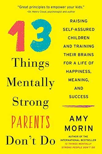 Yellow book cover with large blue "13" and text about parenting.