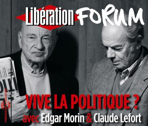 Black and white CD cover featuring portraits of Edgar Morin and Claude Lefort.