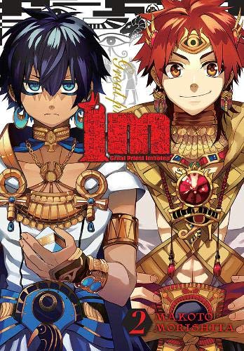 Manga cover featuring two young men with ornate Egyptian jewelry and clothing.