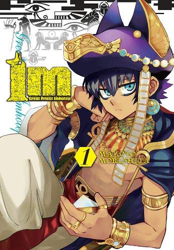 Manga cover featuring a young man in ancient Egyptian attire and a cat-eared hat.