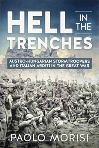 Book cover: “Hell in the Trenches” depicting WWI soldiers attacking.