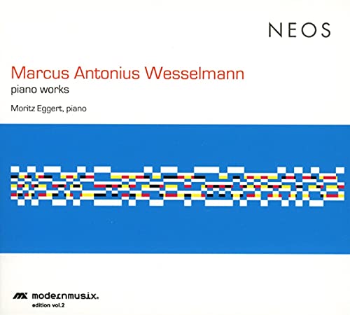 CD cover for Moritz Eggert’s piano works by Marcus Antonius Wesselmann.