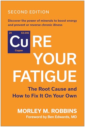 Orange book cover with white text: "Cure Your Fatigue," second edition.