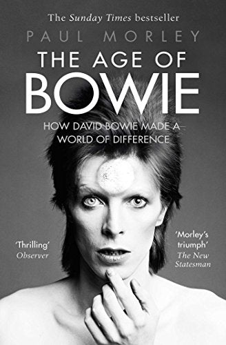 Book cover featuring a black and white portrait of David Bowie.