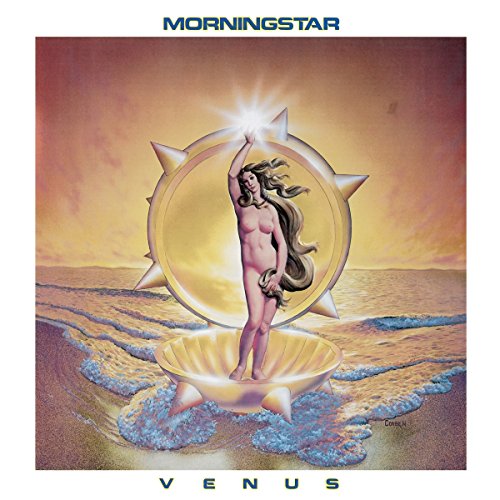 CD cover: nude woman emerging from a shell within a sunburst.