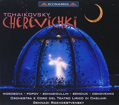 CD cover for Tchaikovsky’s “Cherevichki” featuring a glowing figure inside a dome.